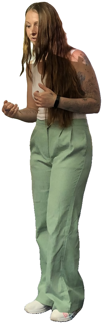 Laura Ziaja beim Vortrag